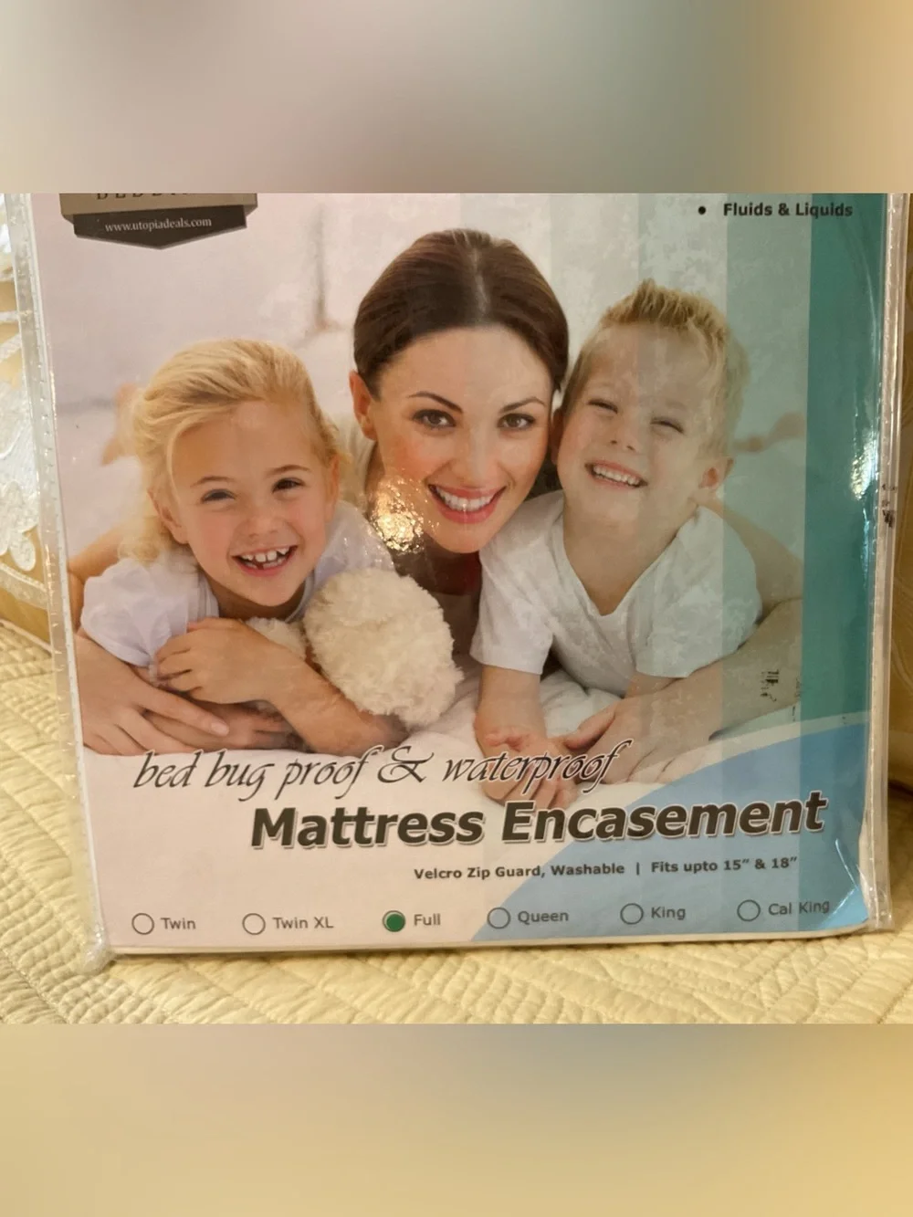 NEW SET OF UTOPIA BEDDING FULL SIZE BOX SPRING & FULL SIZE MATTRESS ENCASEMENTS